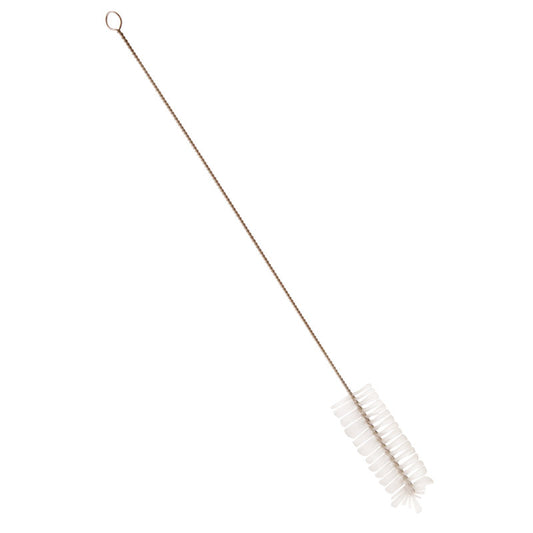 Die ROHRBÜRSTE,NYLON.6.0,TRANSPAR. ø 0,35MM WEICH, 500xø40MM von Haug Bürsten KG verfügt über weiche Nylonborsten und einen gedrehten Griff mit Schlaufe für eine effektive Rohrreinigung.