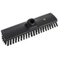The ESD WIPER from Haug Bürsten KG (300x70x30mm, Nylon 6.0 black, ø0.50mm stiff bristles) is a rectangular broom head with a central socket for heavy ESD-protected cleaning of sensitive surfaces.