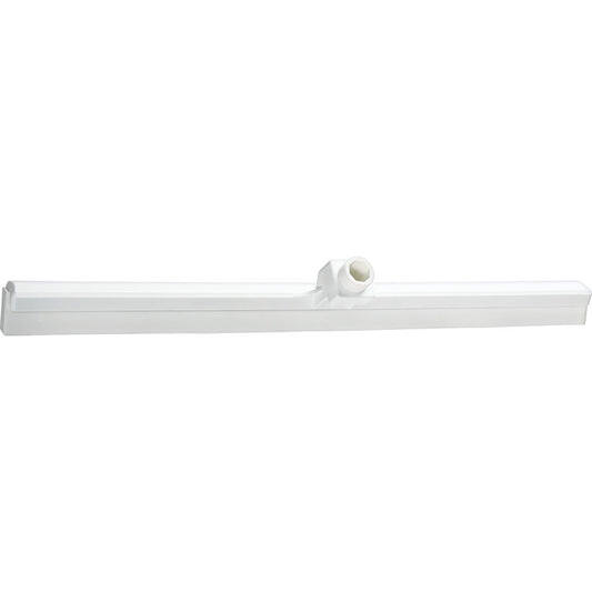 Der weiße, lebensmittelgeeignete WASSERSCHIEBER (1-lippig, 620x35x25mm) von Haug Bürsten KG mit gerader Klinge ist das ideale Hygiene-Reinigungswerkzeug für die professionelle Küche.