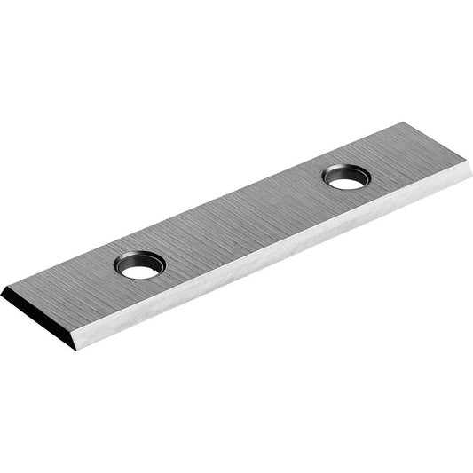 Das ERSATZ-KLINGEN,F.88337 von Haug Bürsten KG ist eine Ersatzklinge aus rostfreiem Stahl (50x10x1,2mm, 2 Schneiden) mit versenkten Löchern und gebürsteter Oberfläche, ideal zum Montieren oder Schneiden in der Metallbearbeitung.