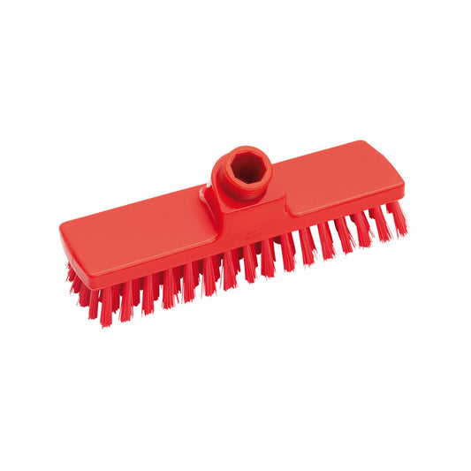 Der SCHRUBBER, ø 0,50MM HART 225X60X26MM von Haug Bürsten KG ist ein rechteckiger Schrubberkopf mit harten Borsten und zentraler Stielaufnahme, ideal zur gründlichen Reinigung und auf weißem Hintergrund abgebildet.