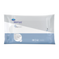 A pack of Hartmann MoliCare® Skin Moist Wipes with the label "Skintegrity". The packaging is predominantly blue and white and highlights features such as full-body wash.