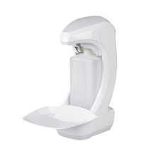 Der Kiehl Ophardt RX 5T Touchless der Johannes Kiehl KG ist ein weißer, wandmontierter Spender für 500 ml EURO-Flaschen aus Kunststoff mit Rückwand und Tropfschale. Die Vorderseite ist zur einfachen Kontrolle und zum Nachfüllen geöffnet. Inklusive Batterien.