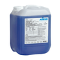 A 10-liter canister made of semi-transparent plastic with a white screw cap, filled with blue liquid. The label reads "Kiehl Scheibenklar Frostschutz Superkonzentrat bis -55°C" by Johannes Kiehl KG, along with product information and instructions.