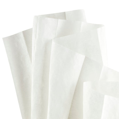 Several WypAll® X60 General Clean towels from Kimberly-Clark GmbH are fanned out on a white background, emphasizing the use for cleaning and the convenience of the large roll with 650 sheets per roll.