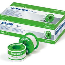 Leukosilk, roll bandage, with Euro tab