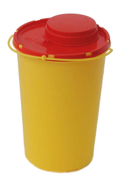 Die Novocal Medibox 1,5 Liter (1 Stück) ist ein gelber Behälter mit einem roten Sicherheitsdeckel, der für die sichere und hygienische Entsorgung von scharfen Gegenständen wie Nadeln entwickelt wurde. Marke: Novocal.