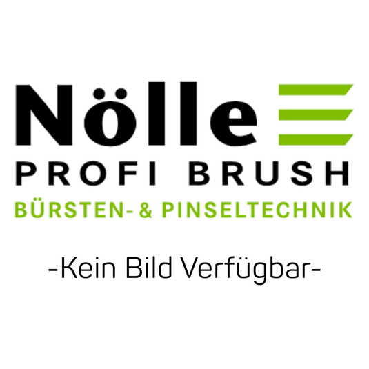 Das Logo der Nölle Profi Brush Bürsten- & Pinseltechnik e.K. ist mit grünen Linien und deutschem Text versehen. "-Kein Bild Verfügbar-" zeigt an, dass kein Bild für den Industriebesen 28 cm mit schrägem Stielloch für Reinigung (1 Stück) existiert.
