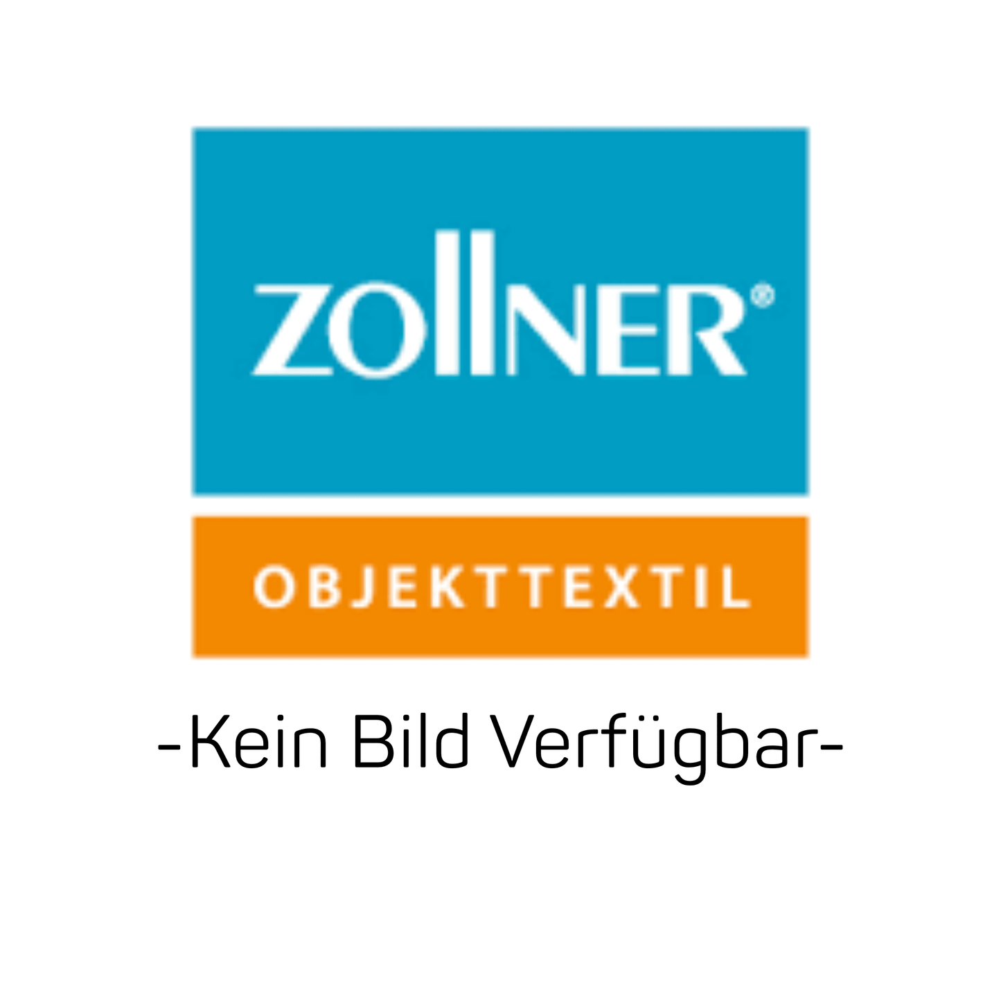 Above the text "No Image Available" is a blue-orange Zollner logo, indicating that no image is available for the Zollner work pants Dani, 60, 001-white by Zollner Objekttextil GmbH.
