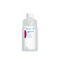 A transparent 1-liter plastic bottle from Dr. Schumacher GmbH with a white cap and the label "Dr. Schumacher THERMOSHIELD SHINE | Bottle (1 l)" stands upright against a white background.
