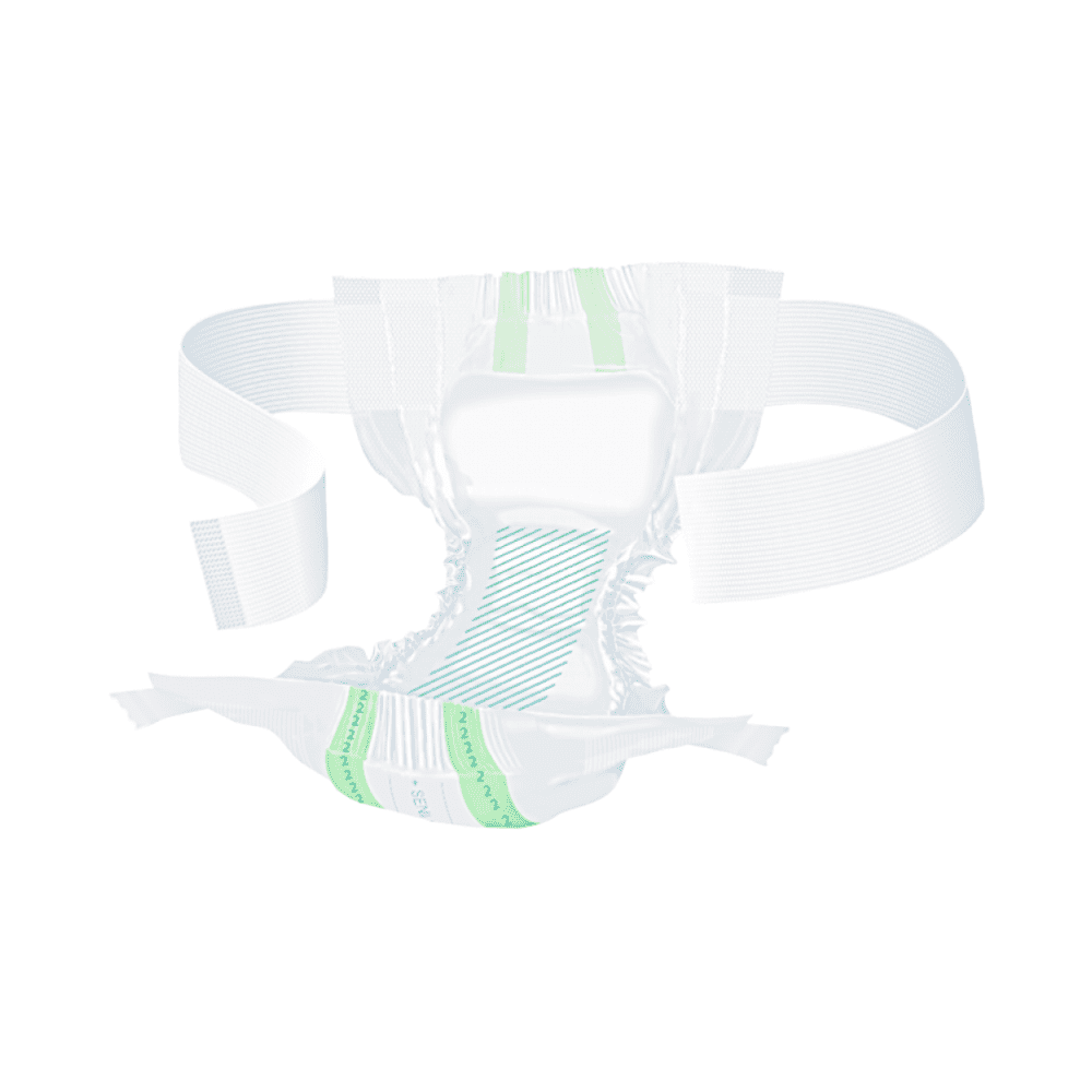 Incontinence pad with hip belt