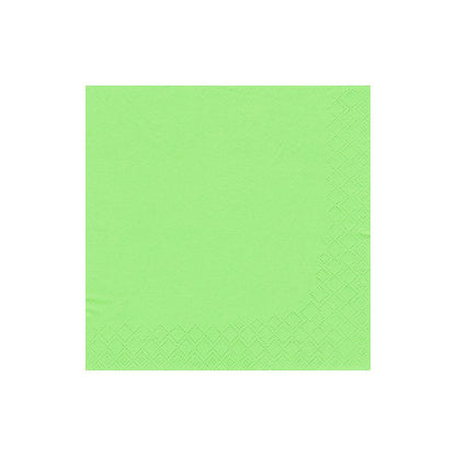 A simple, square, light green PAPSTAR 250 napkins, 3-ply 1/4-fold by PAPSTAR GmbH with a subtle diamond pattern along the right and bottom edges, depicted on a white background.