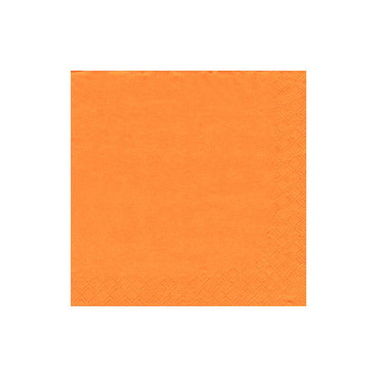 The PAPSTAR 250 napkins, 3-ply 1/4-fold from PAPSTAR GmbH are square orange napkins with a subtle edge structure - perfect environmentally friendly napkins for any event.