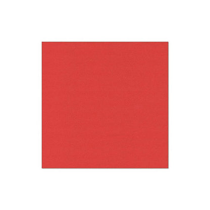 The napkin PAPSTAR 20 napkins "ROYAL Collection" 1/4-fold 40x40 cm from PAPSTAR GmbH in plain red with a smooth texture stands centered on a white background - perfect for an elegant table decoration.