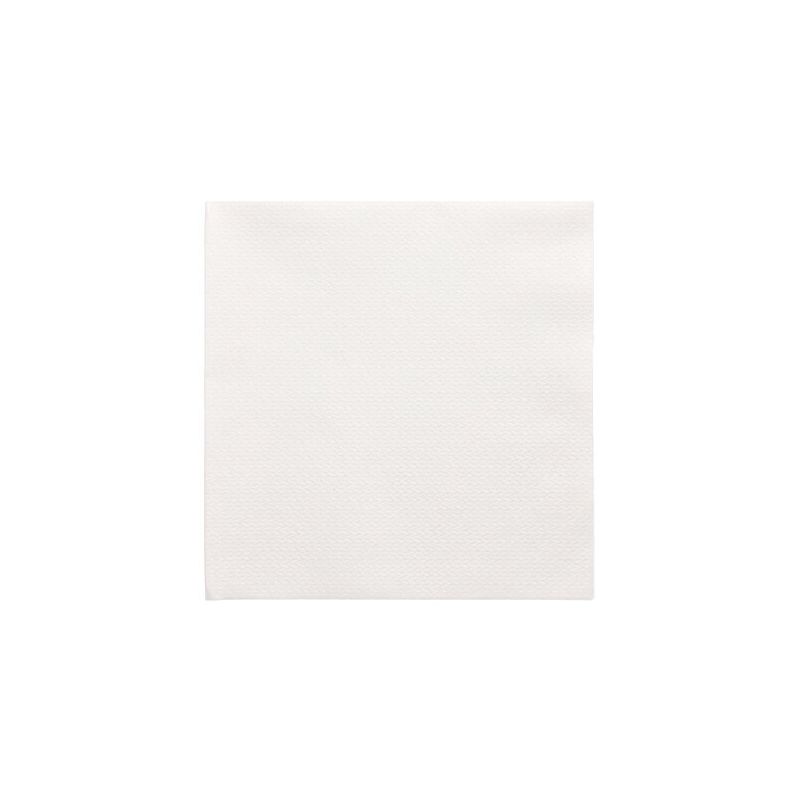 A PAPSTAR napkin 1-ply 1/4-fold, 33 cm x 33 cm, which stands for environmentally friendly standards through its FSC certification and the Nordic Eco Label Svanen, is centered on a white background. This rectangular napkin from PAPSTAR GmbH is smooth and unlined.