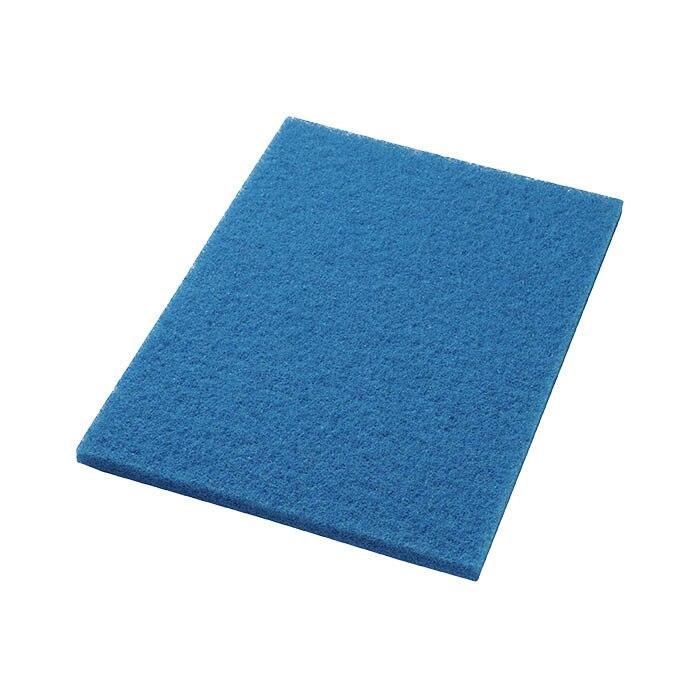 The Twister Pad Blue – Rectangular by Diversey Deutschland GmbH & Co. OHG is a rectangular, blue cleaning pad with a coarse texture for stone floors, flatly depicted on a white background.