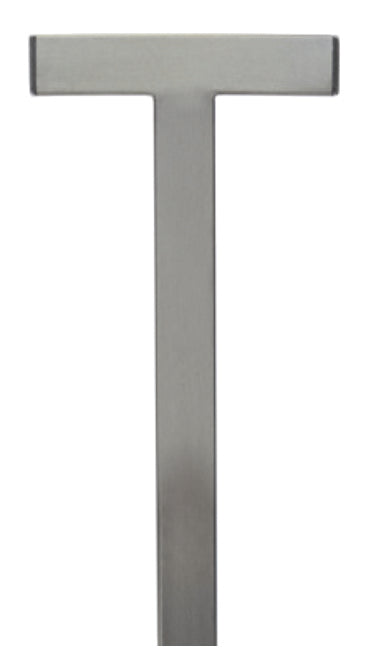 Die Novocal T-Halterung zum Anbringen von einem Desinfektionsmittelspender am PAW (1 Stück) ist eine metallene, T-förmige Halterung von Novocal, abgebildet auf weißem Hintergrund - ideal für die Montage von Desinfektionsmittelspendern an PAW-Systemen.