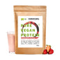 Organic vegan protein powder strawberry without soy
