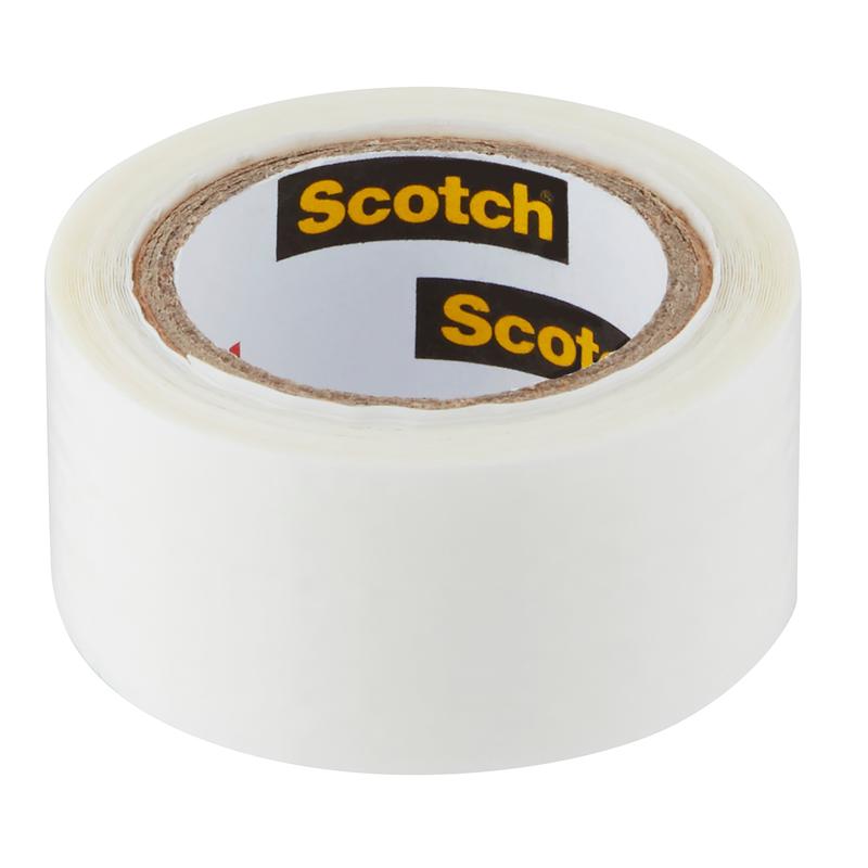 A roll of Scotch® Extremium™ Universal Adhesive Tape (3 m x 19 mm) from 3M Deutschland GmbH with a white core and Scotch branding is shown against a white background.