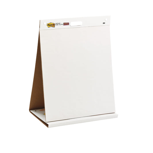 Das Post-it® Super Sticky Meeting Chart der 3M Deutschland GmbH ist ein selbstklebendes Flipchart (58,4 x 50,8 cm, 20 Blatt/Block, 6 Blöcke/Packung), weiß mit Staffeleiständer und Griff, ideal für Präsentationen oder Gruppenarbeit.