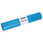 Deiss waste bags made of recycled LDPE, type 70, 120 liters, 700x1100 mm, blue | Roll (25 pieces)