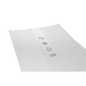 Close-up of a transparent bag DEISS 99033 by EMIL DEISS KG (GmbH + Co.) with recycling symbols, the number 39, and environmentally friendly disposal instructions on a plain, light background; Dimensions: 800+500x2200x0.09 mm, pack of 50 pieces.