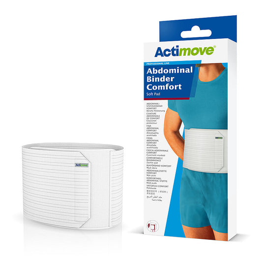 Actimove Abdominal Binder Comfort, Support Bandage, White