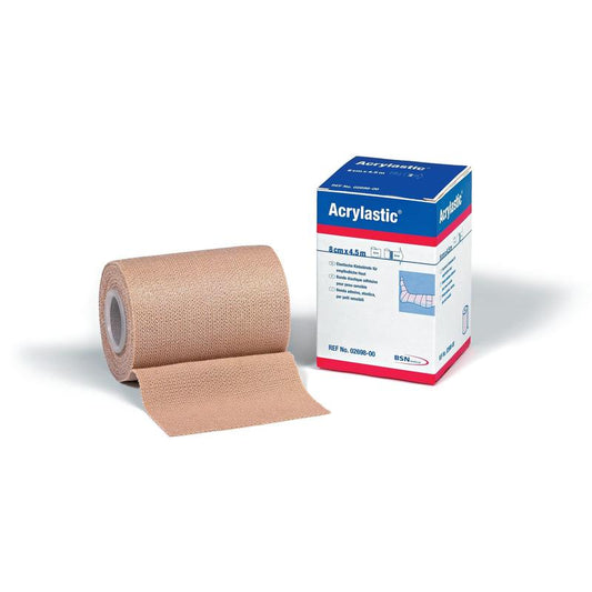 Acrylastic, elastic adhesive bandage, 60% longitudinal stretch