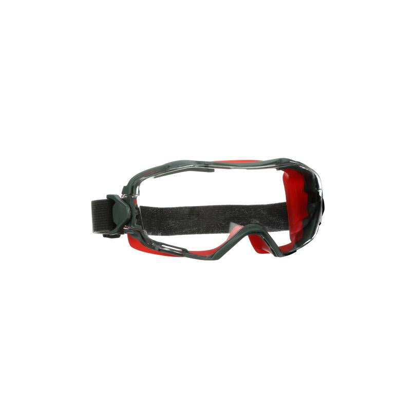 3M™ GoggleGear™ 6000 Full Vision Safety Glasses, Red Frame, Scotchgard™ Anti-Fog/Anti-Scratch Coating (K&N), Clear Lens, GG6001SGAF-RED-EU, 10 per pack | Pack (1 piece)