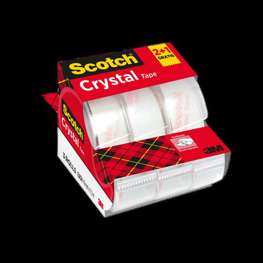 3M™ Scotch® Crystal Adhesive Tape 19 mm - Transparent office tapes