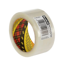 Scotch® PP packaging tape 309, transparent, 50 mm x 66 m, 0.05 mm, with barcode | Pack (1 roll)
