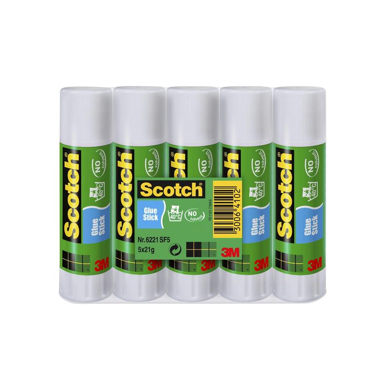 Scotch® Permanent Glue Stick 5 Sticks 21g | Pack (1 set)