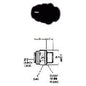 servomat Ersatzteil Einschraub-Verbinder 8 mm - 1/4 – Teilenr. JGPM010812E
