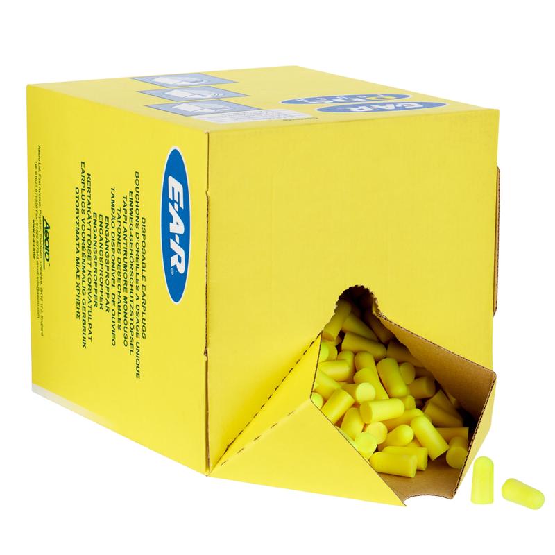 3M™ E-A-Rsoft™ Yellow Neons™ Earplugs, Refill Bag, PD-01-010 | Pack (500 pairs)